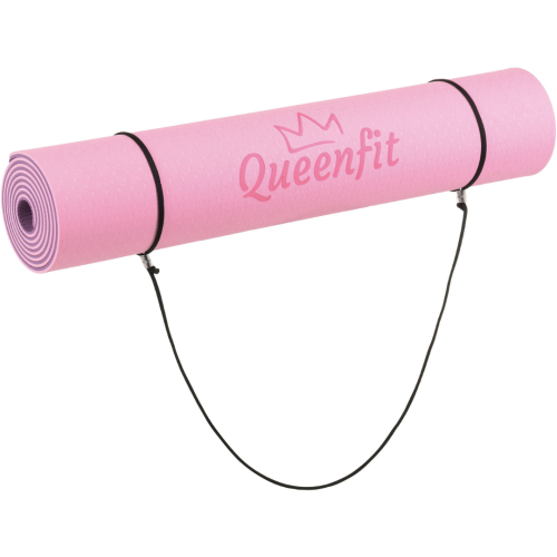 Коврик для фитнеса  Queenfit Premium TPE 0,5 см pink-violet - фото №8